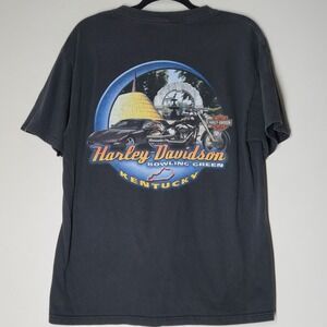 Vintage Harley Davidson 2004 Bowling Green Kentucky Black Graphic Size Large